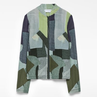Veste en crinkle imprimé ADOLFO DOMINGUEZ