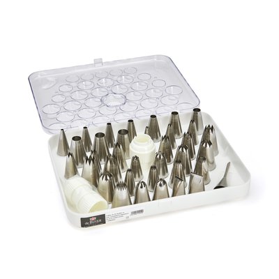 Coffret de 35 douilles en inox DE BUYER