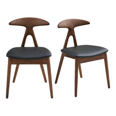 Chaise design en bois (lot de 2) ESCARRILLA PIER IMPORT