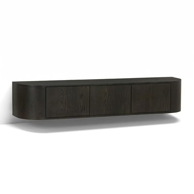 Meuble TV mural 180 cm, 3 portes LOREN PIER IMPORT