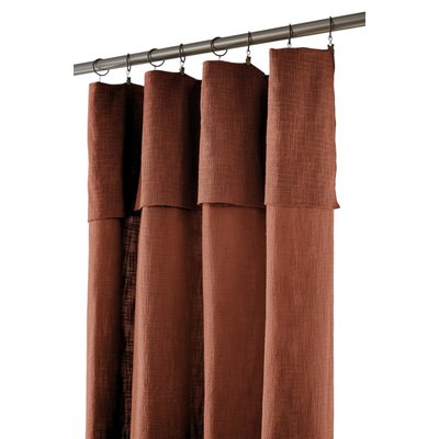 Rideau ajustable + 8 anneaux pince Sixtine EDEN