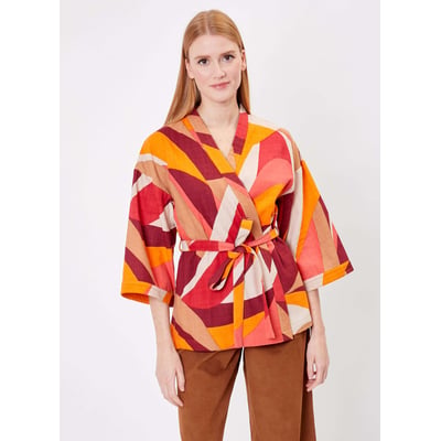 Kimono Court Imprimé KIMCO LA FIANCÉE