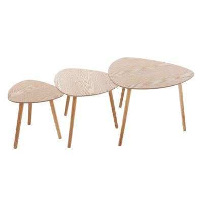 3 Tables d'appoint bois Mileo ATMOSPHERA
