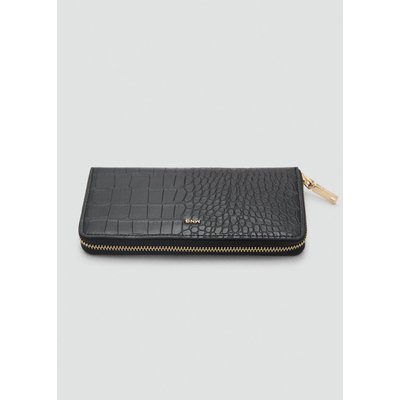 Portefeuille effet croco MANGO