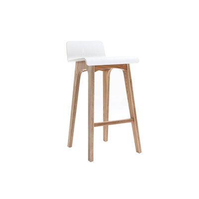 Chaise de bar scandinave en bois H65 cm BALTIK MILIBOO