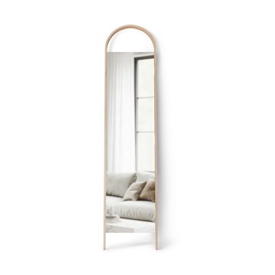 Grand miroir bois à poser au sol  Bellwood UMBRA
