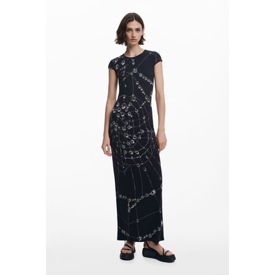 Robe midi texturée Tyler McGillivary DESIGUAL