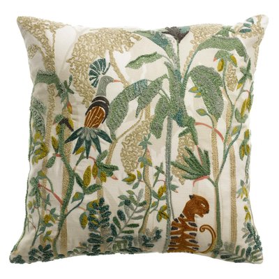 Coussin brodé Raja VIVARAISE