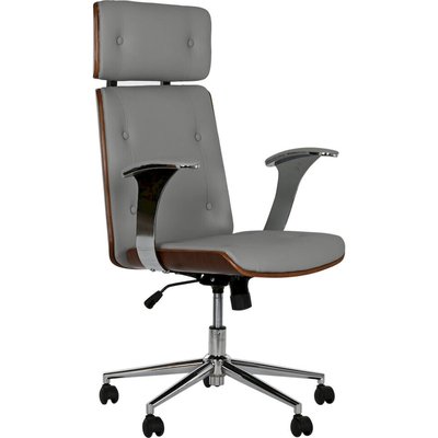 Fauteuil de bureau moderne   en bois et métal sur roulettes RECOLLECTION