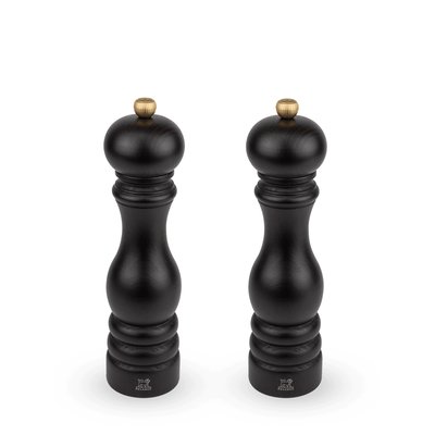 Duo de moulins à poivre et à sel manuels bois chocolat 22 cm - 8,75' Paris PEUGEOT
