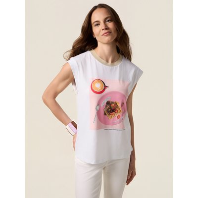 T-shirt réalisée en jersey de coton OLTRE