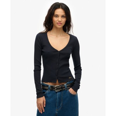 Top à manches longues et boutons Essential SUPERDRY