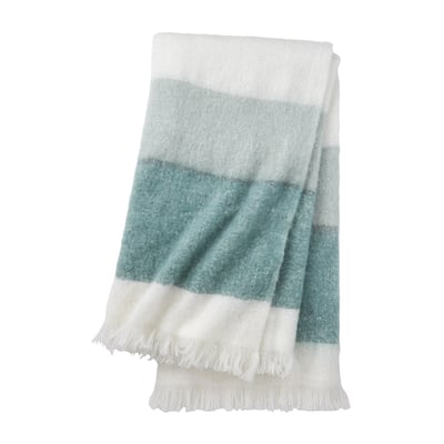 Plaid en mohair vert, BAIKAL DESFORGES