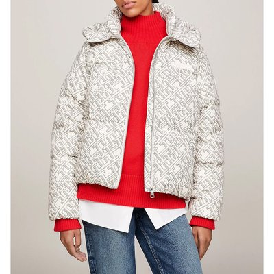 Doudoune courte, imprimé monogramme TOMMY HILFIGER