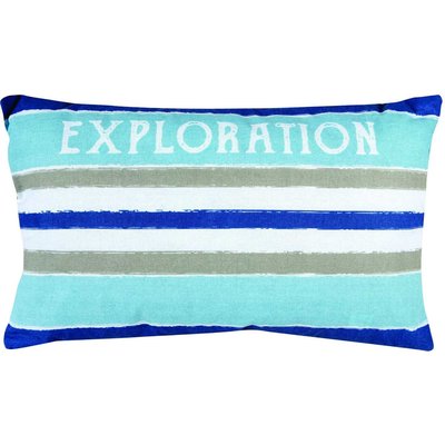 Coussin déco imprimé coton, Exploration C DESIGN HOME TEXTILE