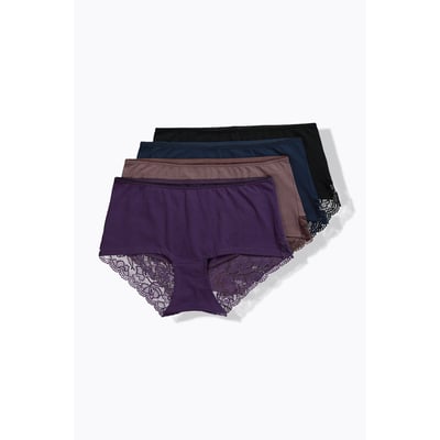 Hipsters en lot de 4, dos en dentelle ULLA POPKEN