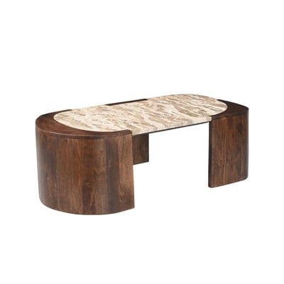 Table basse en bois de manguier AGNÈS MADE IN MEUBLES 
