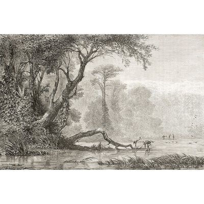 Tableau gravure les bords du fleuve HEXOA