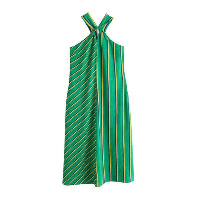 Robe mi-longue dos nu à encolure torsadée NEXT