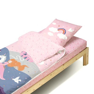 Caradou® sans couette Licorne Parure de lit enfant BLEU CALIN