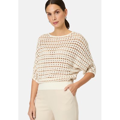 Streifen-Pullover mit  lochmuster ZERO