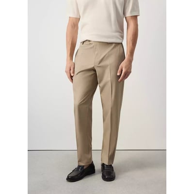 Pantalon regular fit en mélange de lyocell et coton MANGO MAN