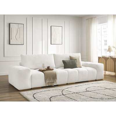 Canapé droit convertible 3 places en tissu texturé, ANAKIN BOBOCHIC