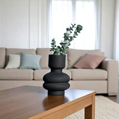 Vase décoratif noir en verre PIER IMPORT