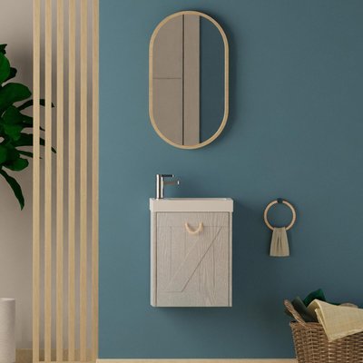 Meuble lave-mains + miroir MISTRAL MOB IN