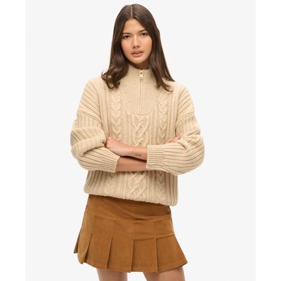Jupe velours cotelé beige top