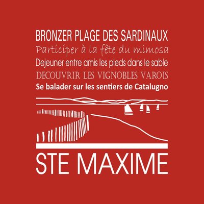 Tableau Sur Toile Sainte-maxime ILLUSTRATION CEANOTHE