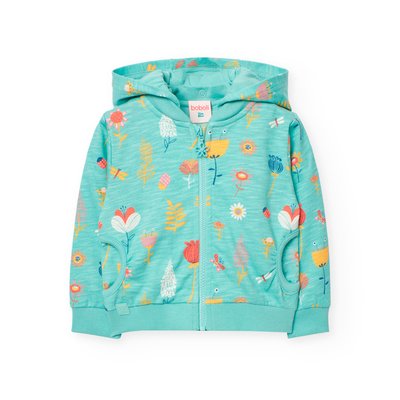 Veste en coton avec capuche et fermeture éclair BOBOLI