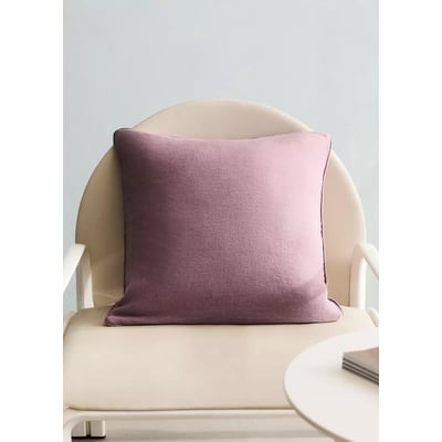 Housse de coussin velours et lin 50x50 cm MANGO HOME