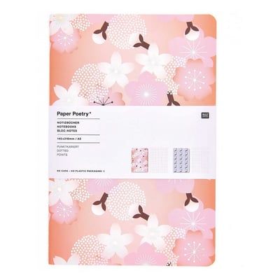 Lot de 2 bloc a notes Sakura DIN A5 RICO DESIGN