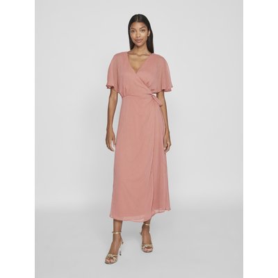 Robe cache coeur rose poudre La Redoute