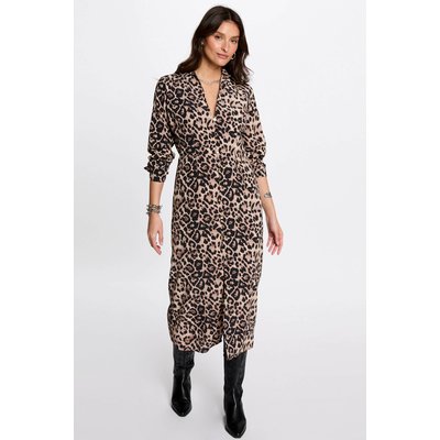 Robe longue ajustée imprimée MORGAN