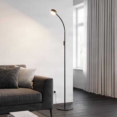 Lampadaire en métal moderneLED, Maori LINDBY