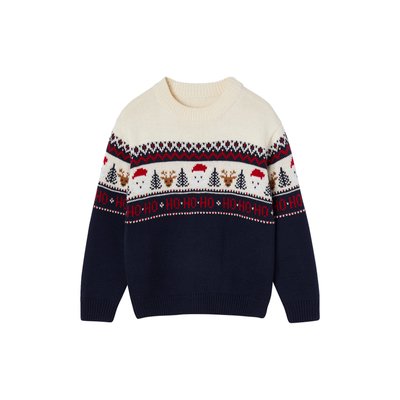 Pull Jacquard Famille NOEL VERTBAUDET