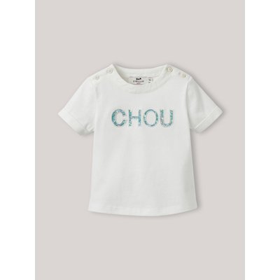 T-shirt lettres en tissu Liberty en coton biologique CYRILLUS
