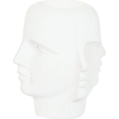 Support pot de fleurs visage moderne  en magnesia RECOLLECTION