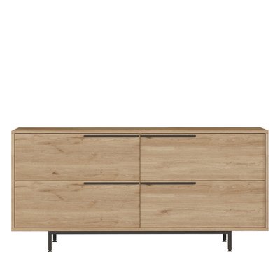 Buffet 4 portes en bois et métal L160cm- KAI DRAWER