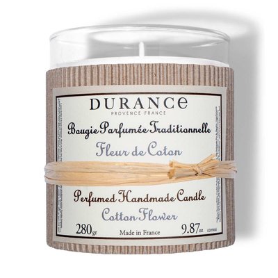 Grande bougie parfumée FLEUR DE COTON DURANCE