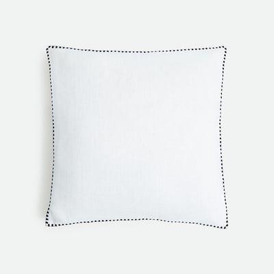Housse de coussin unie, en lin, ELBA LA REDOUTE INTERIEURS