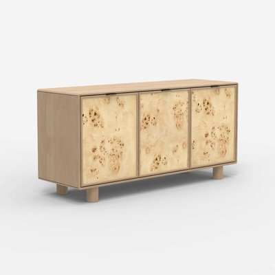 Umber Burl & Mango Wood 3 Door Sideboard ÉDITÉ