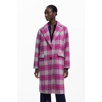 Manteau à carreaux rose DESIGUAL