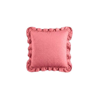 Housse de coussin a volants - Gaze de coton TRADITION DES VOSGES