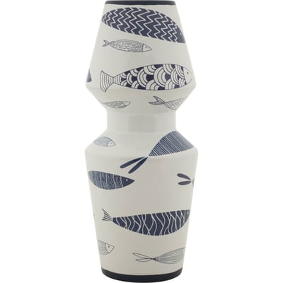 Vase en céramique motif poissons MODERN RECOLLECTION