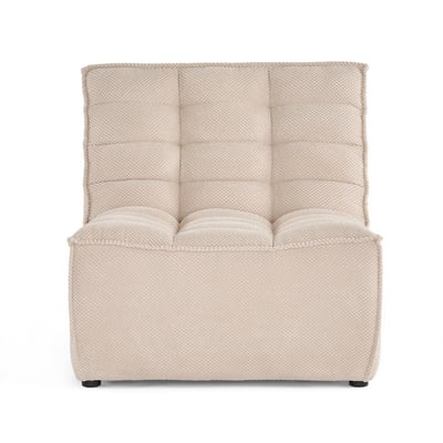 Fauteuil modulable en velours texturé, ELLIE LISA DESIGN