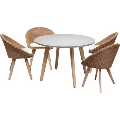 Ensemble de jardin table et 4 chaises, MAHALO KARE DESIGN