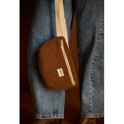 Sac banane en velours, VELOURS GABRIELLE PARIS